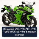 Kawasaki ZXR750 ZXR 750 1989-1996 Service & Repair Manual