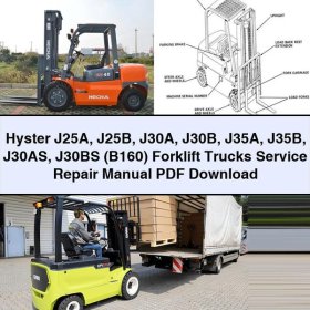 Hyster Gabelstapler J25A-J35B (B160) Service- und Reparaturhandbuch