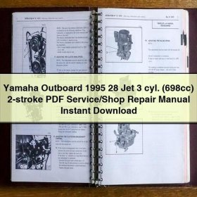 Yamaha Outboard 1995 28 Jet 3 cyl. (698cc) 2-stroke Service/Shop Repair Manual