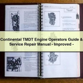 Continental TMDT Motor Bedienungsanleitung & Reparaturhandbuch - Verbessert (PDF)