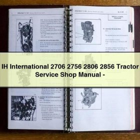 IH International Traktoren 2706/2756/2806/2856 Werkstatt Handbuch - PDF