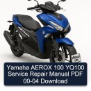 Yamaha AEROX 100 YQ100 Service Repair Manual PDF 00-04 Download