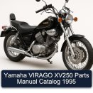 Yamaha VIRAGO XV250 Parts Manual Catalog 1995
