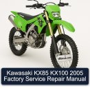 Kawasaki KX85 KX100 2005 Factory Service Repair Manual