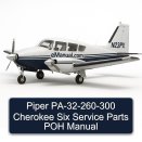 Piper PA-32-260-300 Cherokee Six Service Parts POH Manual