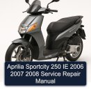 Aprilia Sportcity 250 IE 2006 2007 2008 Service Repair Manual