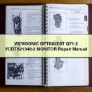 VIEWSONIC OPTIQUEST Q71-2 VCDTS21348-2 MONITOR Repair Manual