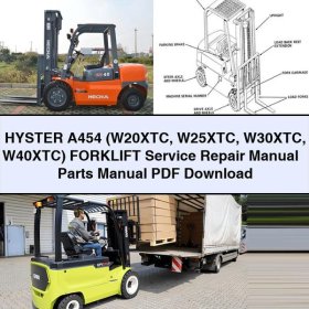HYSTER A454 (W20XTC, W25XTC, W30XTC, W40XTC) Werkstatt- und Ersatzteilhandbuch