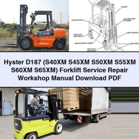 Hyster D187 (S40XM - S65XM) Gabelstapler Service- und Reparaturhandbuch