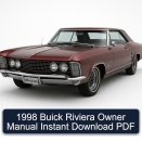 1998 Buick Riviera Owner Manual Instant Download PDF