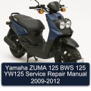 Yamaha ZUMA 125 BWS 125 YW125 Service Repair Manual 2009-2012