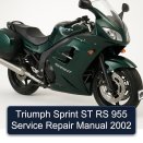 Triumph Sprint ST RS 955 Service Repair Manual 2002