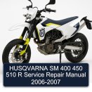 HUSQVARNA SM 400 450 510 R Service Repair Manual 2006-2007