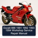 Ducati 888 1991 1992 1993 1994 Workshop Service Repair Manual