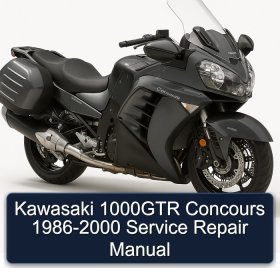 Kawasaki 1000GTR Concours 1986-2000 Service Repair Manual
