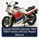Suzuki RG250 Gamma 1983 1984 Factory Service Repair Manual
