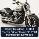 Harley Davidson FLHTCI Electra Glide Classic EFI 2004 Manual PDF Download