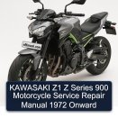 KAWASAKI Z1 Z Series 900 Motorcycle Service Repair Manual 1972 Onward