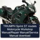 TRIUMPH Sprint ST models Motorcycle Workshop Manual/Repair Manual/Service Manual download