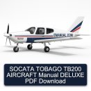 SOCATA TOBAGO TB200 AIRCRAFT Manual DELUXE PDF Download