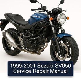 1999-2001 Suzuki SV650 Service Repair Manual