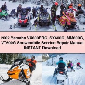 Yamaha VX600ERG, SX600G, MM600G, VT600G Schneemobil Service- & Reparaturhandbuch (PDF)