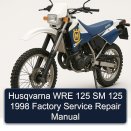 Husqvarna WRE 125 SM 125 1998 Factory Service Repair Manual
