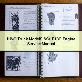 HINO LKW Modell SS1 E13C Motor Service-Reparaturhandbuch