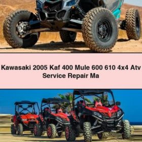 Kawasaki KAF 400 Mule 600/610 4x4 ATV Service- und Reparaturhandbuch
