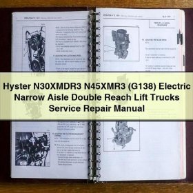 Hyster N30XMDR3 / N45XMR3 (G138) - Service- und Reparaturhandbuch für Elektro-Schmalgang-Doppelhubwagen