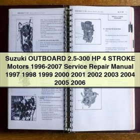 Suzuki OUTBOARD 2.5-300 HP 4 STROKE Motors 1996-2007 Service Repair Manual 1997 1998 1999 2000 2001 2002 2003 2004 2005 2006 PDF Download