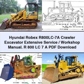Hyundai Robex R800LC-7A Raupenbagger - Service- und Betriebshandbuch