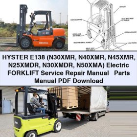 HYSTER E138 Elektrostapler Service- und Teilehandbuch