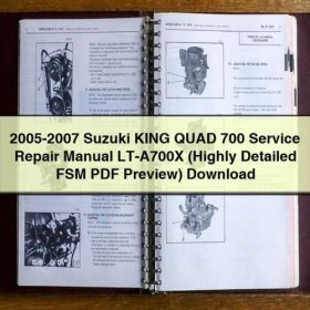 Suzuki King Quad 700 (2005-2007) Werkstatt-Handbuch (LT-A700X)