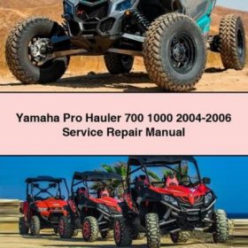 Yamaha Pro Hauler 700/1000 (2004-2006) Service- und Reparaturhandbuch (PDF)