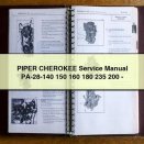 PIPER CHEROKEE Service Manual PA-28-140 150 160 180 235 200 - Download PDF
