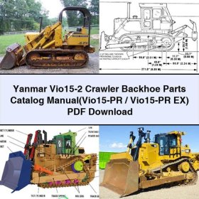 Yanmar Vio15-2 Kettenbagger Teilekatalog und Handbuch (Vio15-PR/Vio15-PR EX)