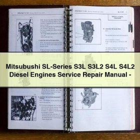 Mitsubishi SL-Serie S3L, S3L2, S4L, S4L2 Dieselmotoren: Service- und Reparaturhandbuch (PDF)