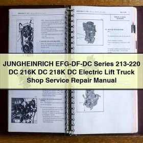 Jungheinrich EFG-DF-DC Serie 213-220, 216K, 218K Elektrostapler - Werkstatt- und Reparaturhandbuch
