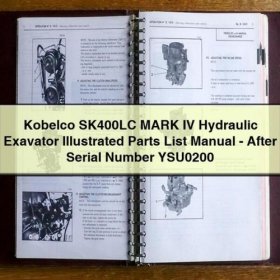Kobelco SK400LC MARK IV Hydraulikbagger Ersatzteilkatalog (ab Seriennummer YSU0200) PDF Download