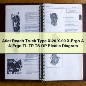 Elektro-Hochhubwagen Atlet Reach Truck X-20, X-90, X-Ergo A, A-Ergo TL, TP, TS, OP - Schaltplan