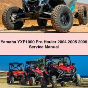 Yamaha YXP1000 Pro Hauler Servicehandbuch (2004-2006) PDF Download