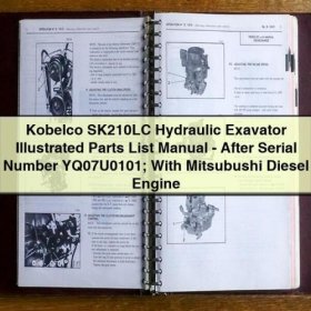 Kobelco SK210LC Hydraulikbagger Ersatzteilkatalog (ab Seriennummer YQ07U0101) mit Mitsubishi Dieselmotor PDF Download