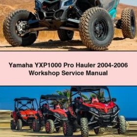 Yamaha YXP1000 Pro Hauler Werkstatt-Handbuch 2004-2006 (PDF)