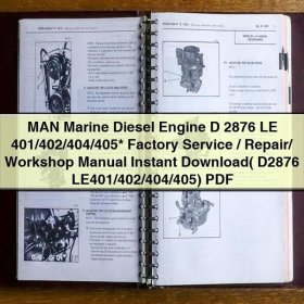 MAN Marine Dieselmotor D 2876 LE 401/402/404/405 Werkstatt-Handbuch