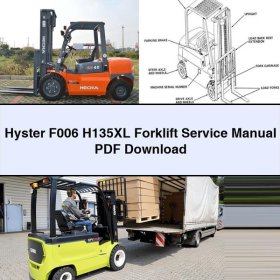Hyster F006 H135XL Gabelstapler Reparaturhandbuch