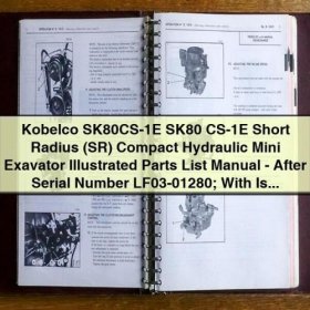 Kobelco SK80CS-1E Kurzradius-Bagger Ersatzteilkatalog (mit Isuzu Dieselmotor)