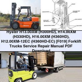 Hyster Gabelstapler H13.00XM - H16.00XM Service- und Reparaturhandbuch