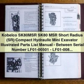 Kobelco SK80MSR Kurzheck-Minibagger - Ersatzteilkatalog (LF01-00501 - LF01-00861) - Isuzu Dieselmotor