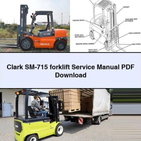 Clark SM-715 Gabelstapler Servicehandbuch PDF Download